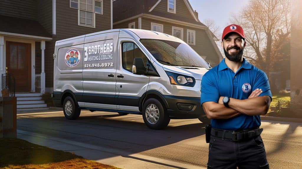 3-Brothers Heating & Cooling van hero image